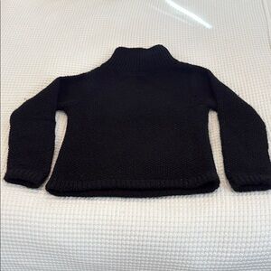 Assembly New York 100% Alpaca Black Turtleneck Sweater for Women
